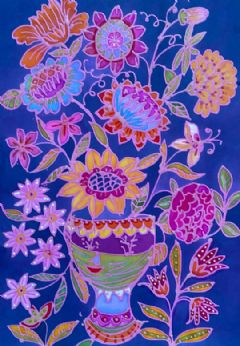 Image entitled Blue Floral Bouquet