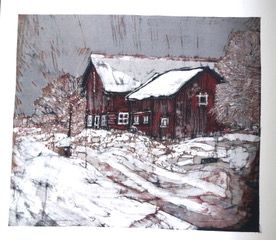 Image entitled Old Barn in Winter time