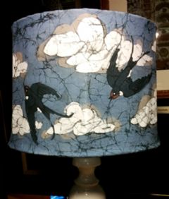 Image entitled Swallows and Cloud Lampshade