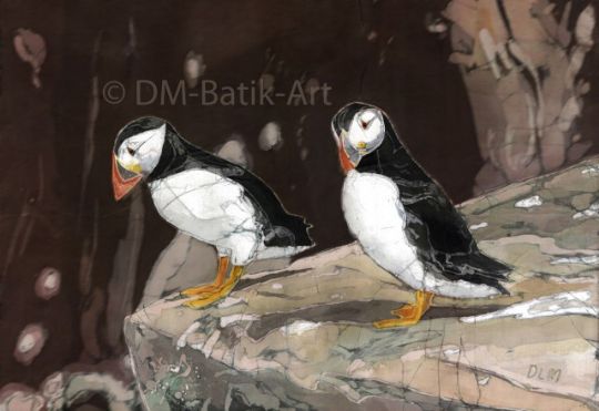 Image entitled Two Puffins, Hoy, Orkney
