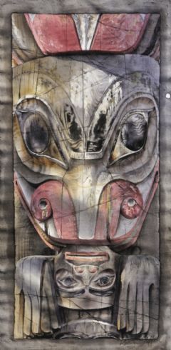 Image entitled Grizzly Bear Haida Totem