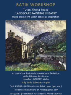 Image for 'Landscape Painting in Batik' with Rhona Tooze, Using prominent Welsh artists as inspiration.