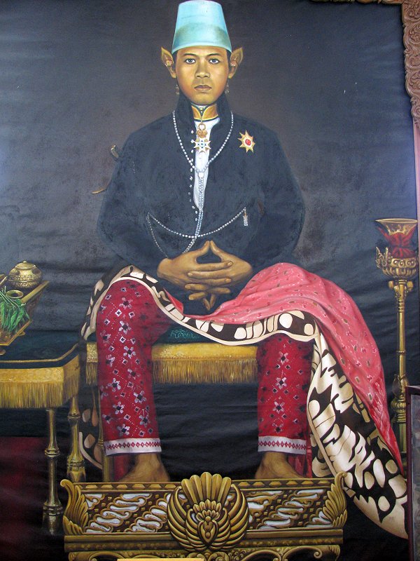 Sultan of Jogyakarta wearing batik