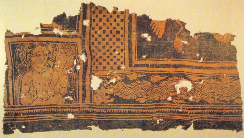 Wax resist textile from Niya, Xinjiang, China